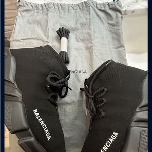 Balenciaga Black High-Top Sneakers